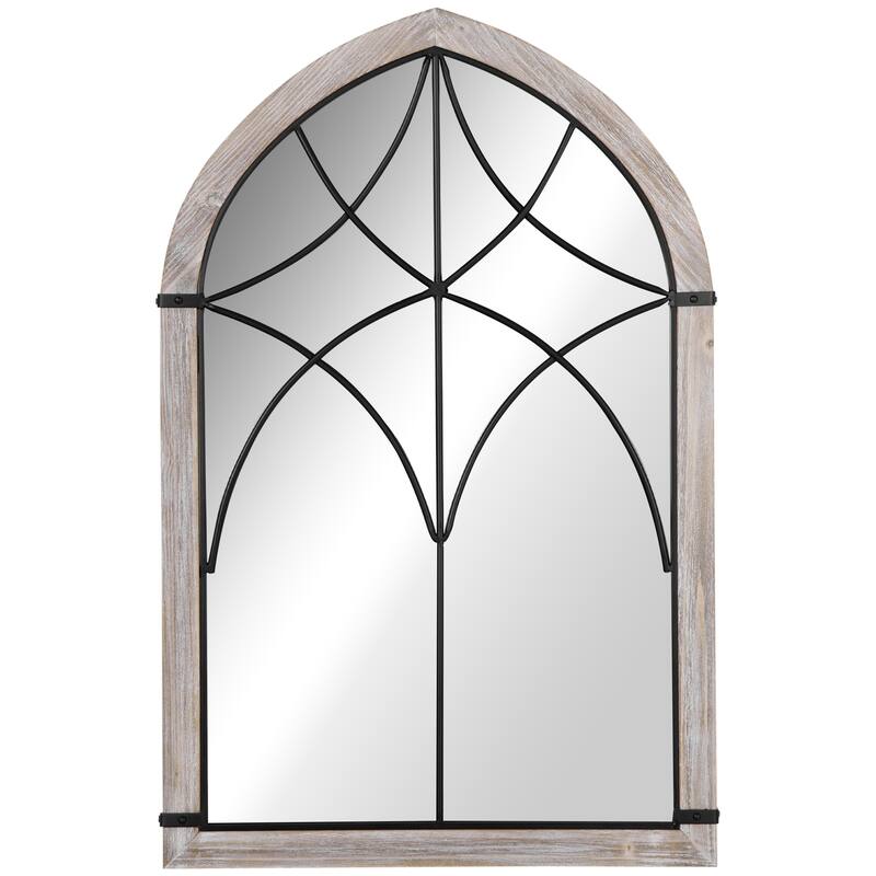 36.5" x 23.5" Large Farmhouse Wall Mirror for Wall Decor