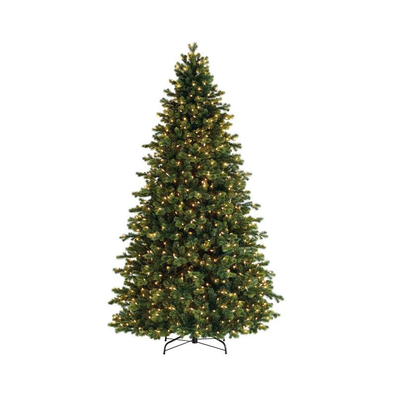 Pre-Lit Savannah Spruce Medium Artificial Christmas Tree - 7.5' - Clear Lights - 7.5 Foot