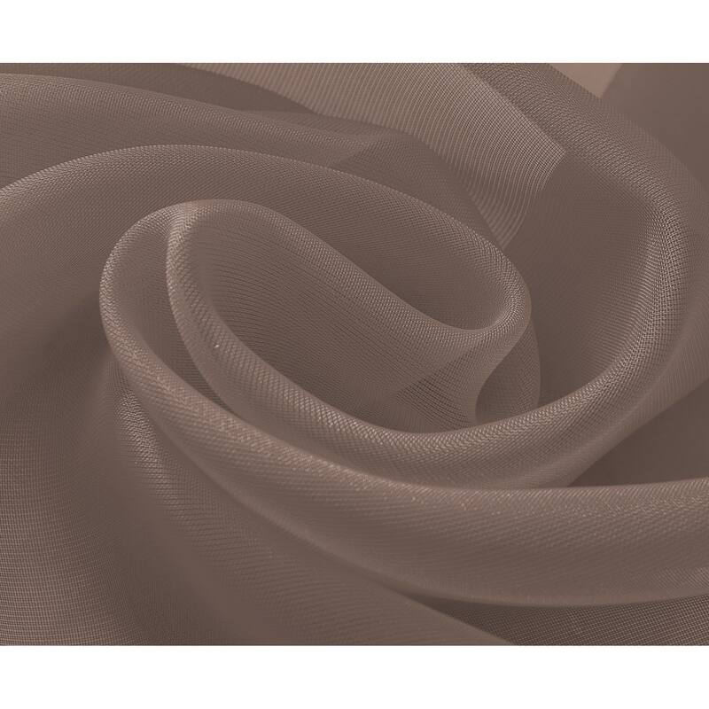 Cara Sheer Voile Grommet Window Curtain Panel - 84 or 90 inches