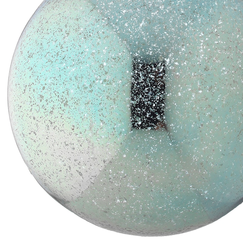 200mm Shatterproof Plastic Mercury Ball Ornament Set of 2