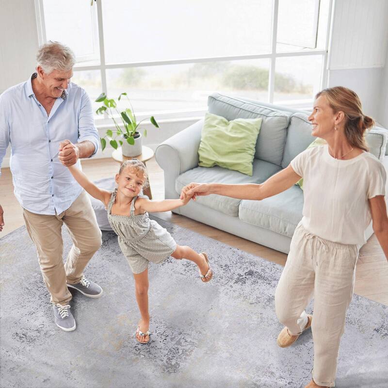 Modern Stylish Multi-Color Washable Rug