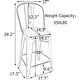 preview thumbnail 28 of 40, Andeworld farmhouse bar stools ,counter height bar stools set of 4 - Set of 4