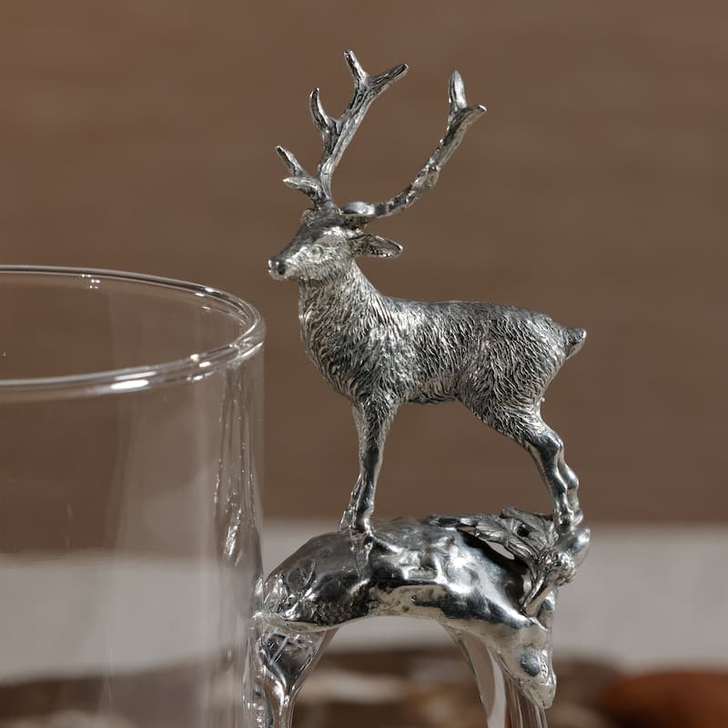 St. Moritz Pewter & Glass Pitcher