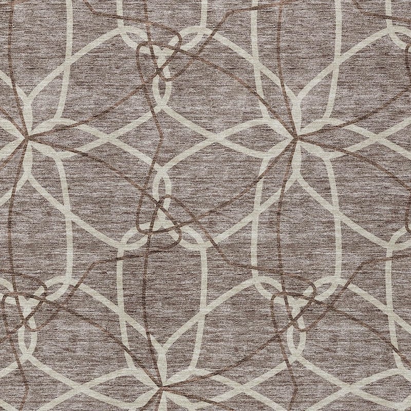 HomeRoots Geometric Modern Rectangle Outdoor Rug