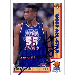 Shop Signed Mutombo Dikembe Denver Nuggets 1991 Upper Deck