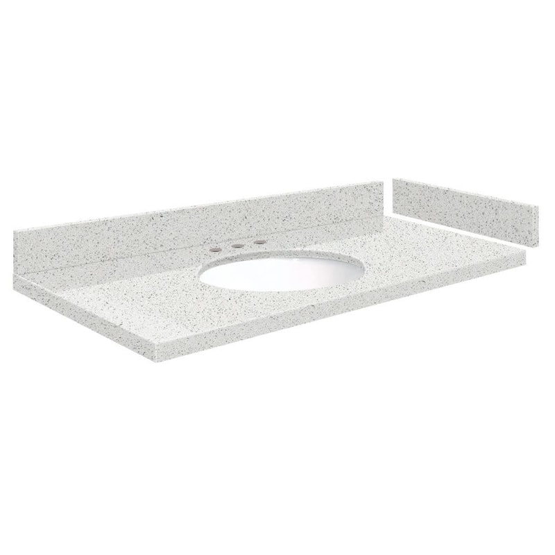 Transolid VT48.75x22-1OU-8 Silestone 48" Quartz Vanity Top with