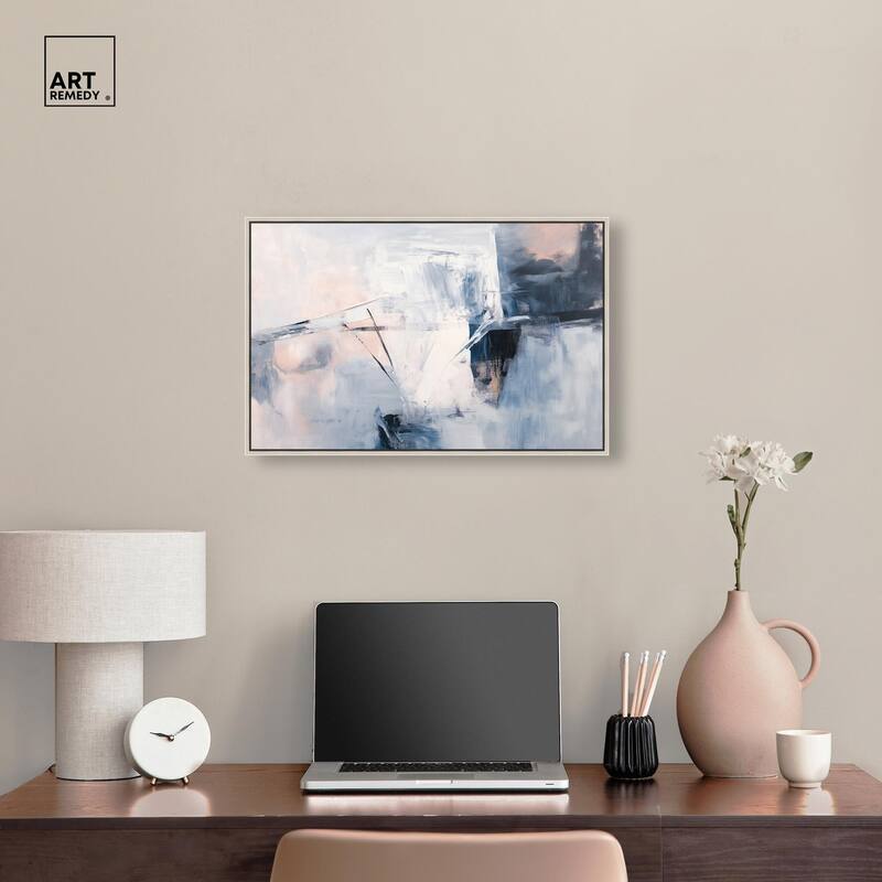 Blue Rapture I Canvas by Art Remedy