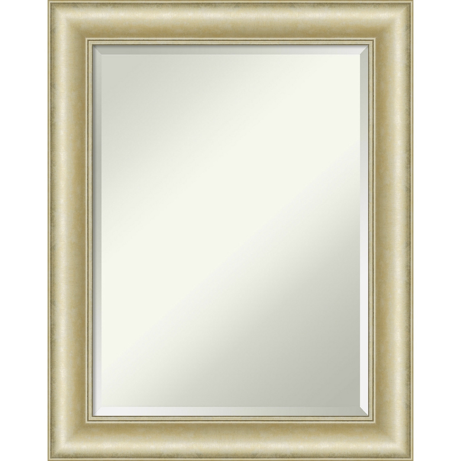 Beveled Bathroom Wall Mirror Textured Light Gold Frame On Sale Bed  Bath  Beyond 28480162