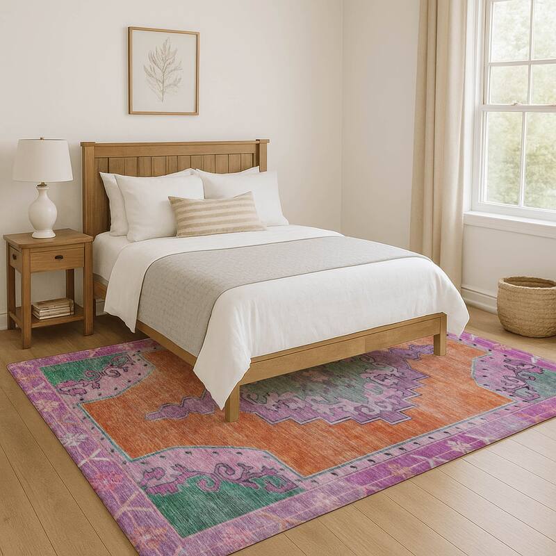 Premium Washable Super Soft Vintage Traditional Mayfield Rug