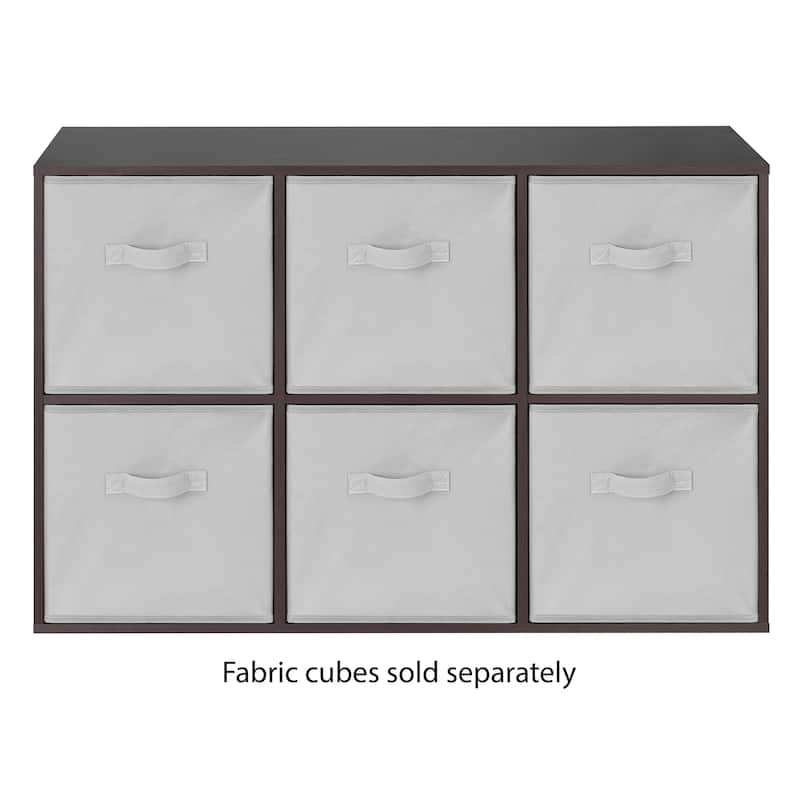 Whitmor 6 Cube Organizer - Espresso