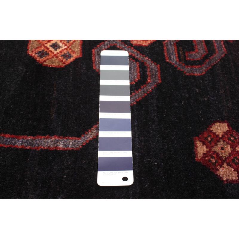 ECARPETGALLERY Hand-knotted Konya Anatolian Dark Navy Wool Rug - 4'6 x 6'11