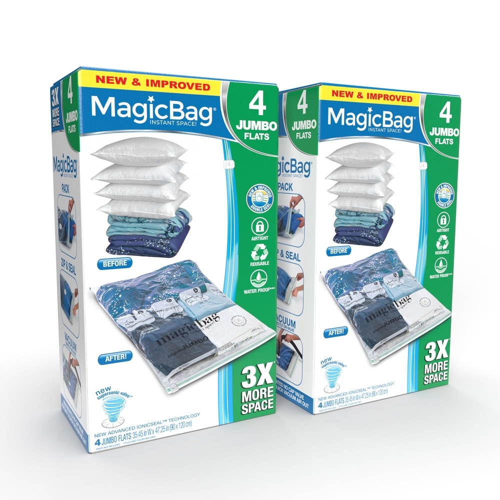 MagicBag Instant Space Saver Storage - Cube, X-Large - Set of 4