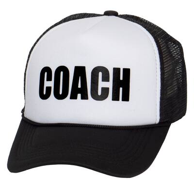 Mens Coach Trucker Hat - Sports Snapback Cap Gift For Coaches