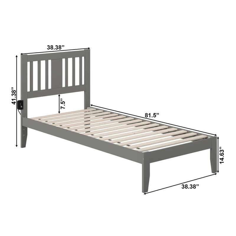 Tahoe Platform Bed with USB Charging Station