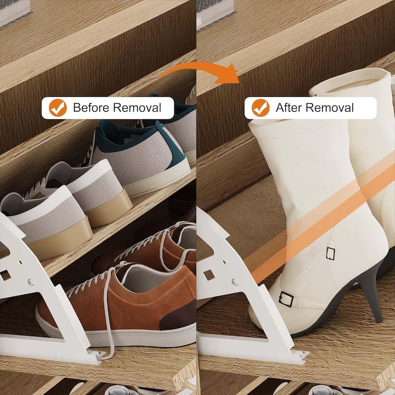 Freestanding Fluted Shoe Cabinet Organizer for Entryway, Hallway, Living Room with 3 Flip Drawers