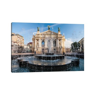 iCanvas "Ukraine, Lviv Theatre Of Opera And Ballet" by Mikolaj Gospodarek Canvas Print