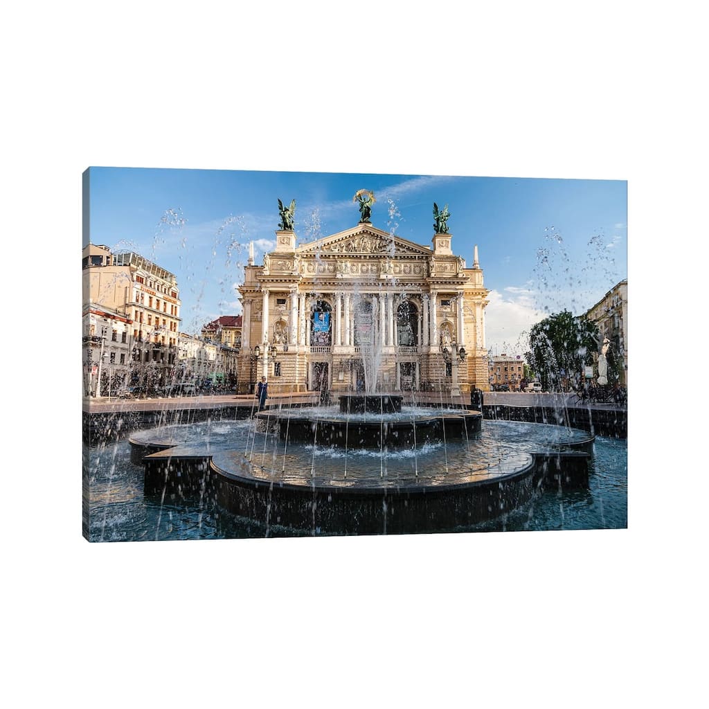 iCanvas "Ukraine, Lviv Theatre Of Opera And Ballet" by Mikolaj Gospodarek Canvas Print