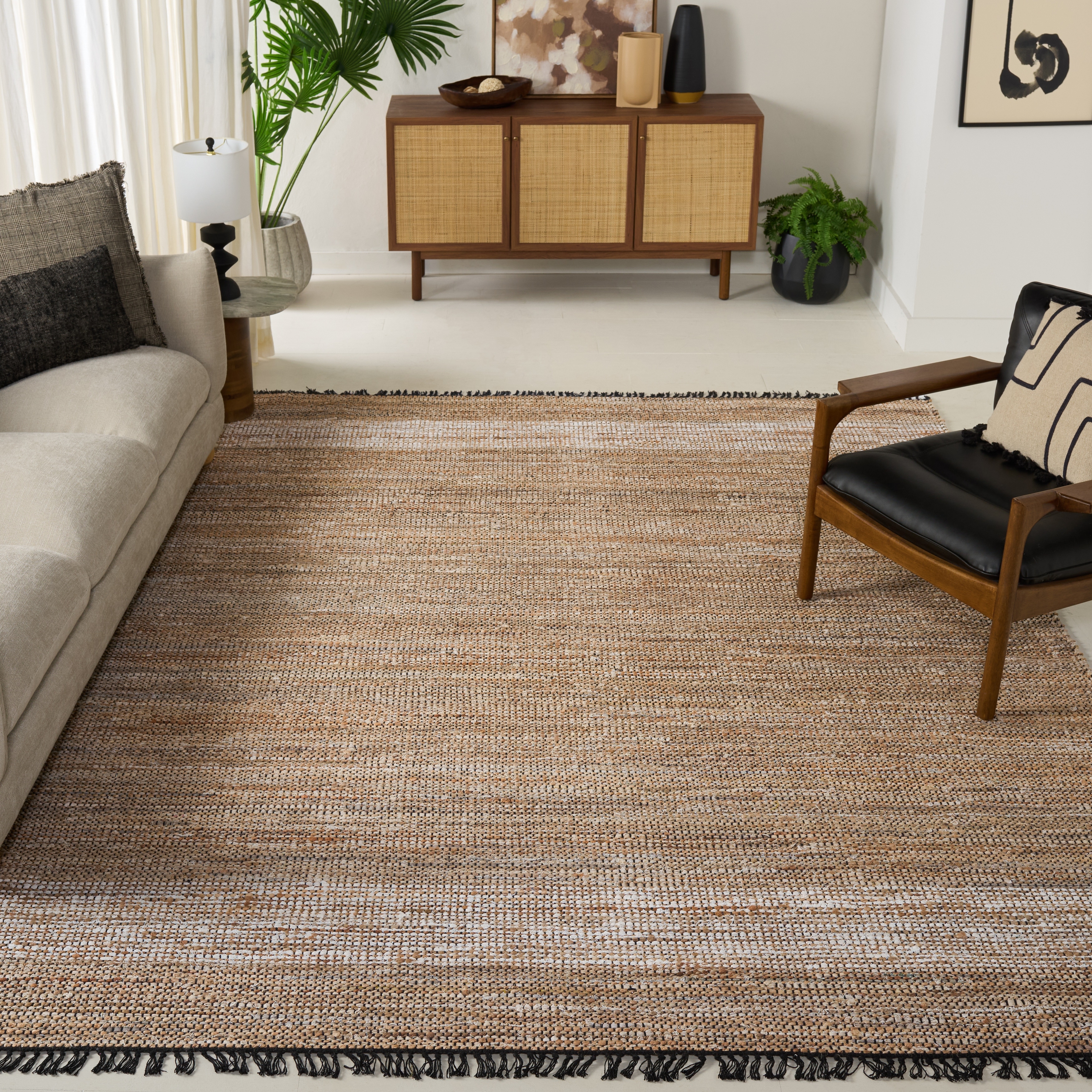 SAFAVIEH Handmade Cape Matsje Cod Denim & Jute Rug