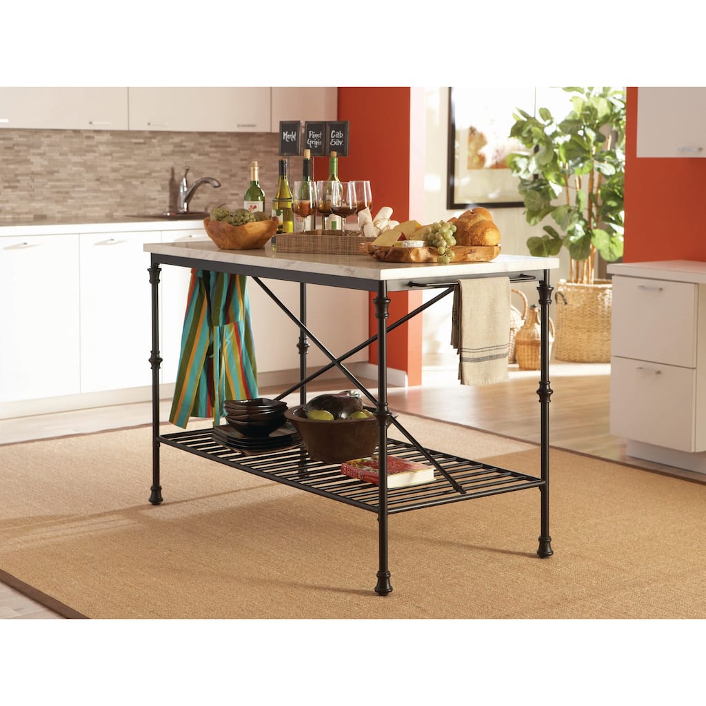 Carbon Loft Winchester Bistro Counter Height Kitchen Island