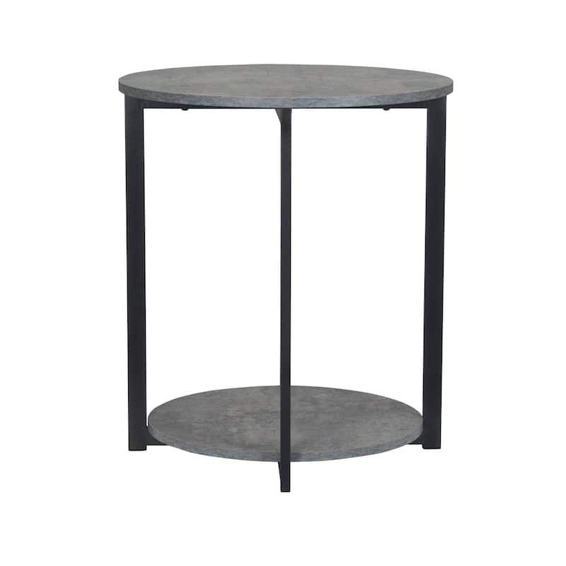 Jamestown Side End Table with Storage Shelf