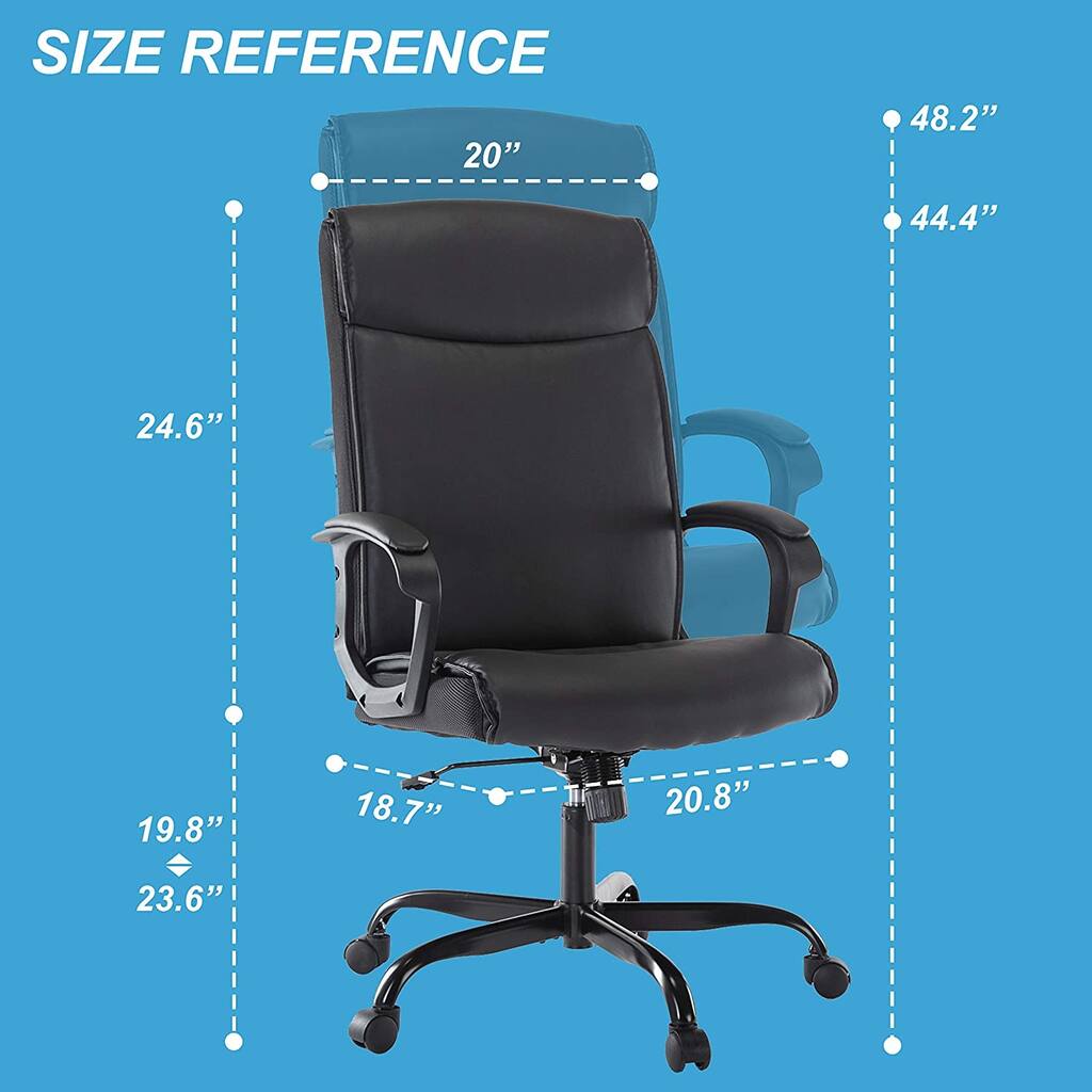 PC & Racing Ergonomic adjustable office chair black