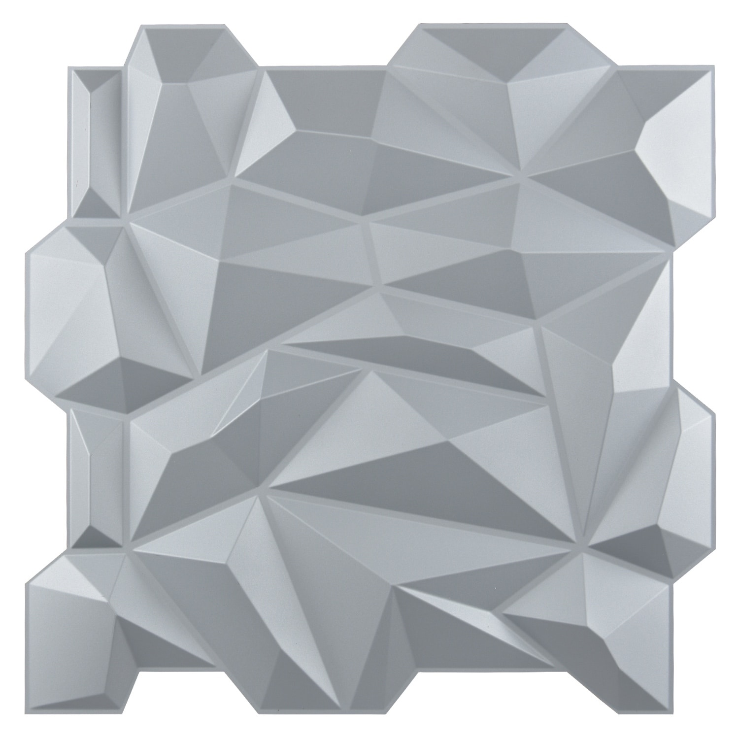 Art3d 3D Wall Panels PVC Jagged Diamond Design (32 Sq.Ft) - Picture 6 of 14