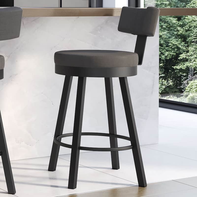Amisco Morgan Swivel Counter and Bar Stool