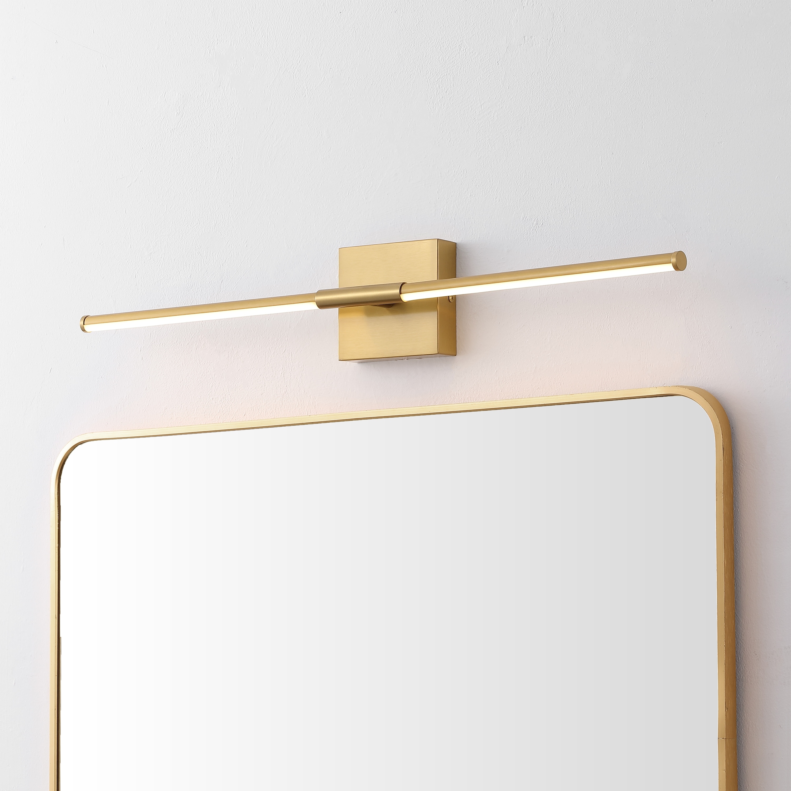 28" Dimmable Integrated LED Metal Wall Sconce, by JONATHAN Y