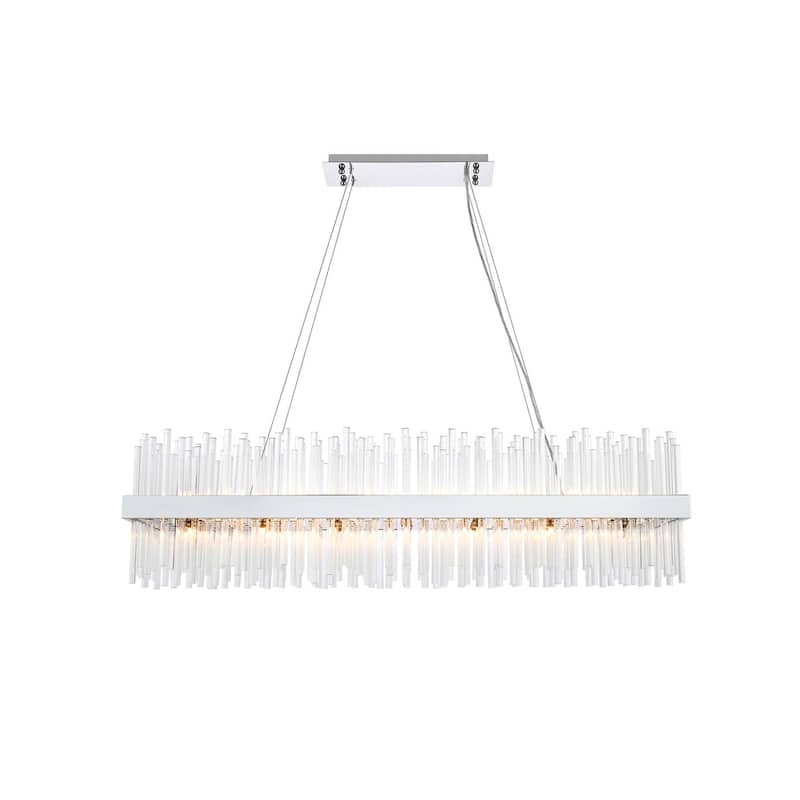 Indigo Home 48 inch rectangle crystal pendant