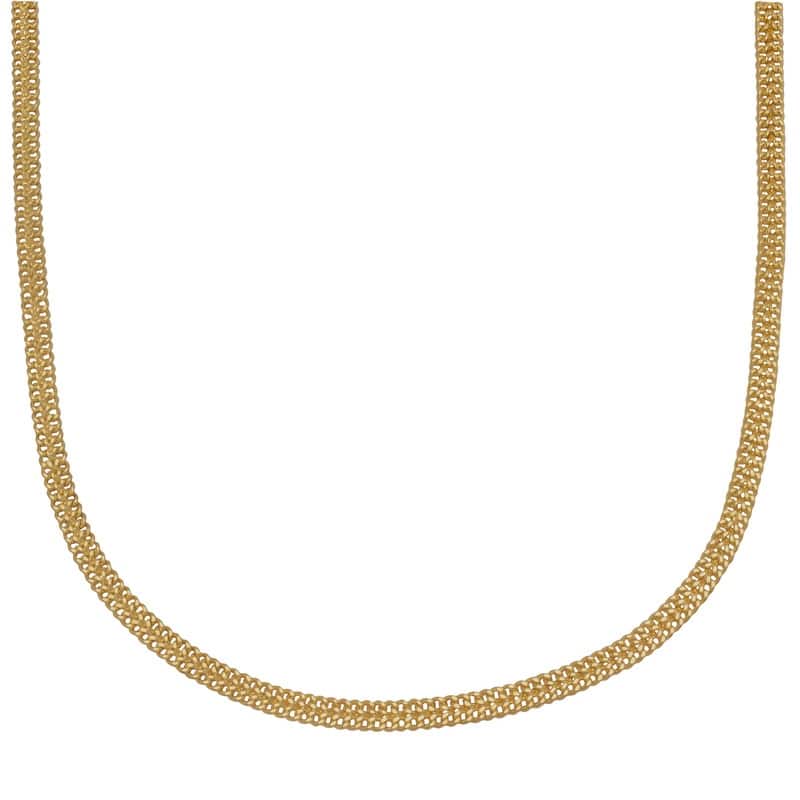 Victoria Townsend Gold Plated Curby Link Chain Necklace - 18 Inch - Yellow