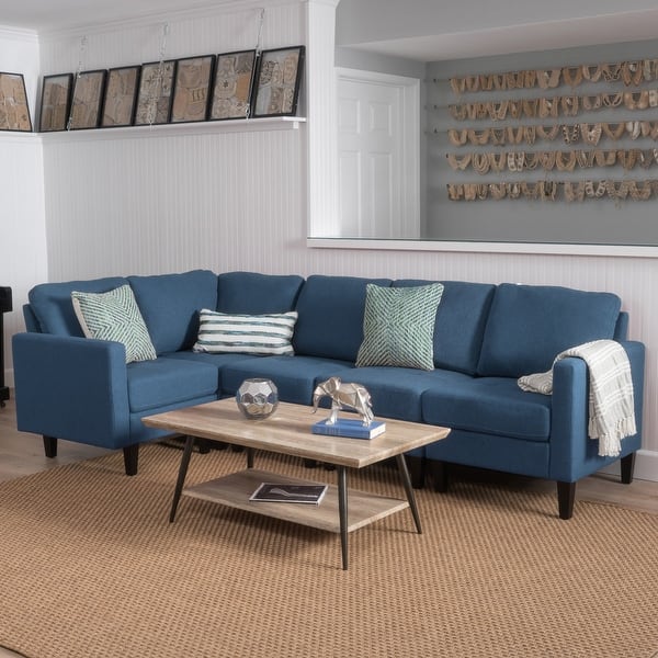 Shop Zahra Modern 5 Piece Fabric Sofa Sectional By Christopher