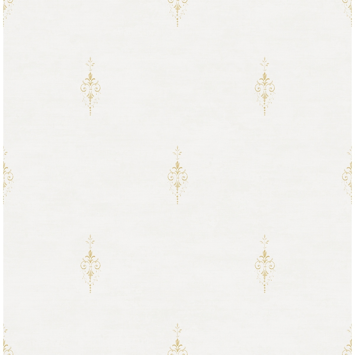 Seabrook Designs Brynn Fleur De Lis Unpasted Wallpaper