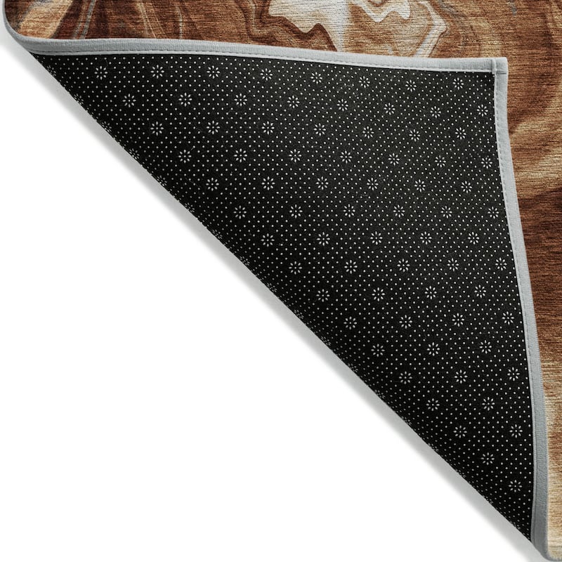 HomeRoots Abstract Transitional Rectangle Outdoor Rug