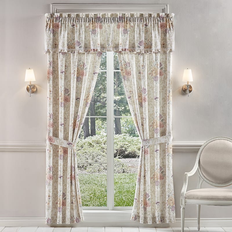 Royal Court Chardonnay 84" Window Panel Pair - 84 Inches - Ivory