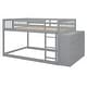 preview thumbnail 14 of 16, Full over Full Bunk Bed with 4 Drawers and 3 Shelves-Gray