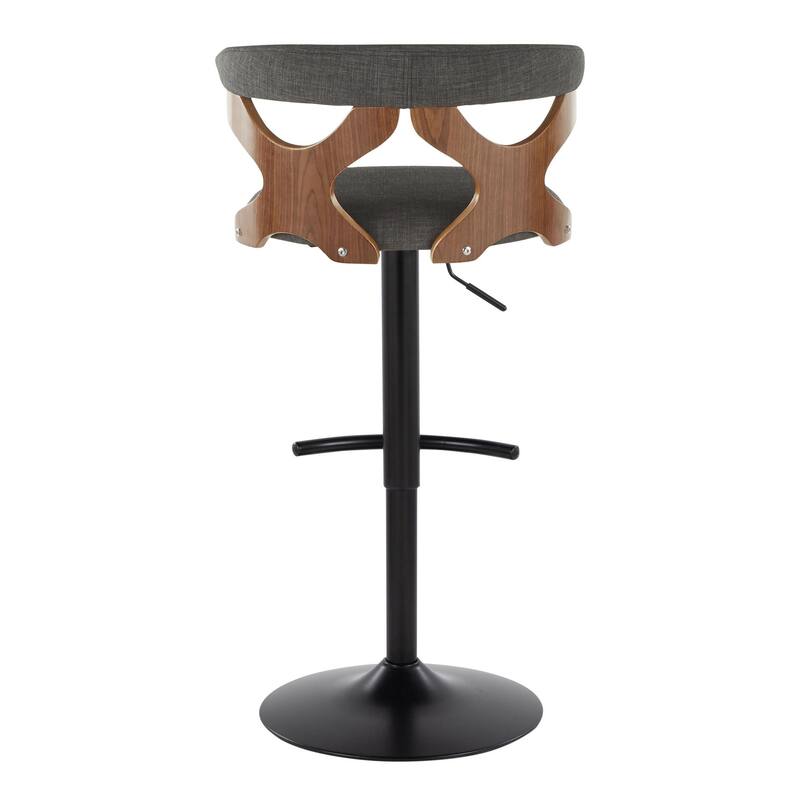 Carson Carrington Viby Adjustable Bar Stool with Rounded T Footrest (Set of 2)