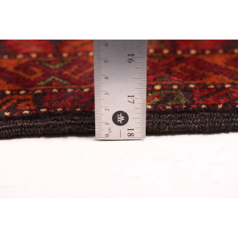 ECARPETGALLERY Hand-knotted Teimani Black, Rust Wool Rug - 4'1 x 6'4