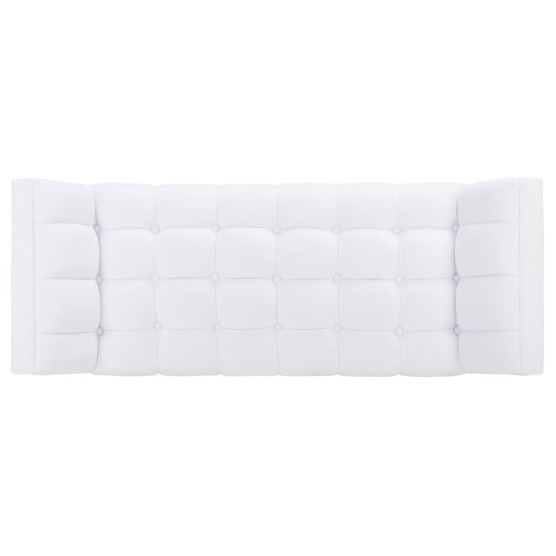 SAFAVIEH Couture Målfrid Tufted Bench - 53.2" W x 20.9" L x 20.9" H - 53Wx21Dx21H