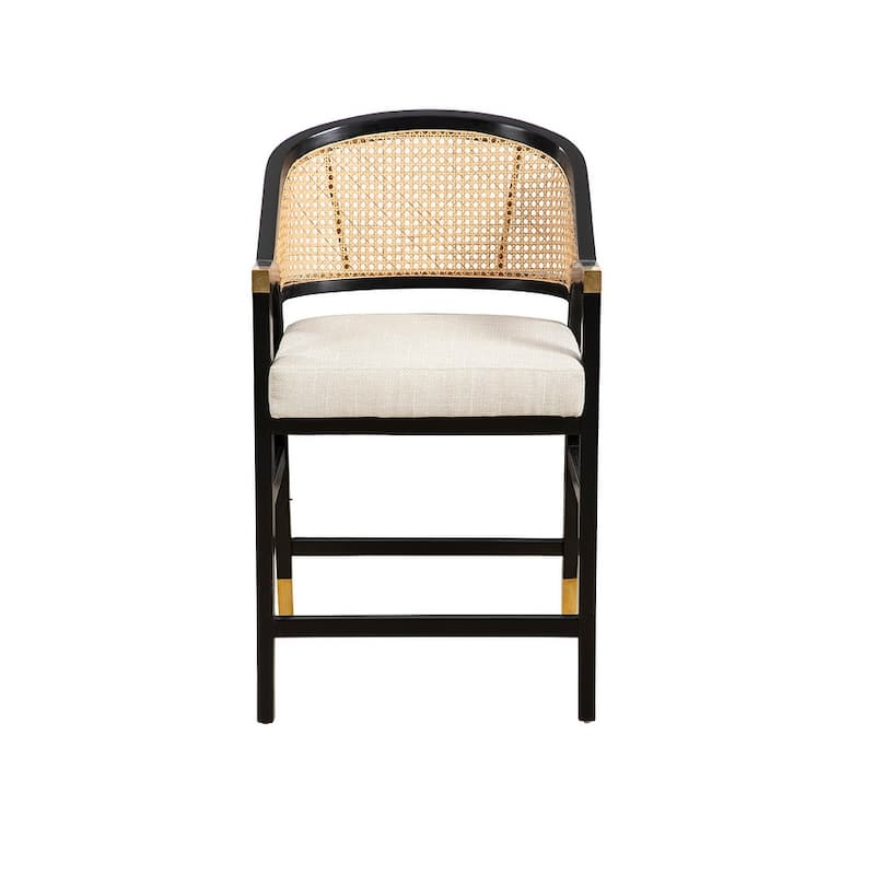 Furniture Classics Wood Black Royce Counter Barstool