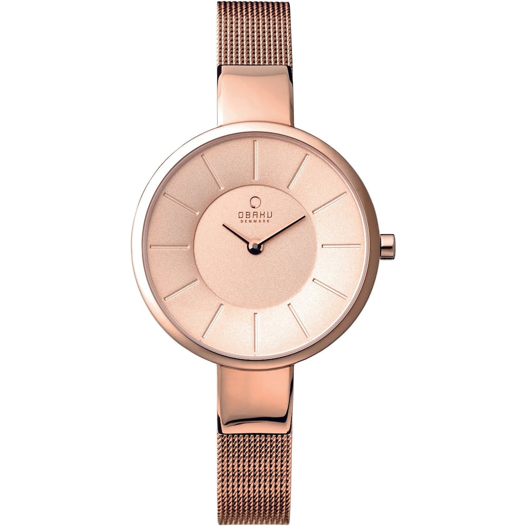 Obaku Women's Denmark Rose gold Dial Watch - V149LXVVMV - Rose gold - 6 (36)
