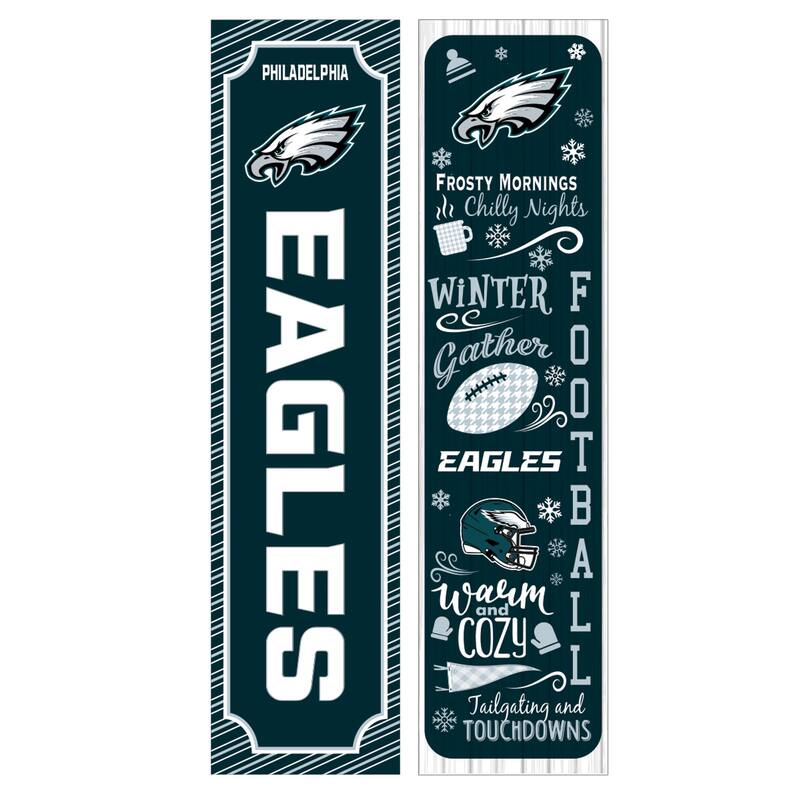47" Double Sided Seasonal Porch Leaner, Philadelphia Eagles - 47" x 11.25"