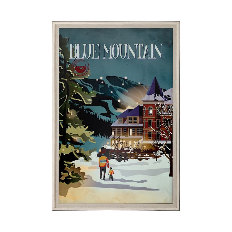 Blue Mountain Go (XL) Framed Art Print