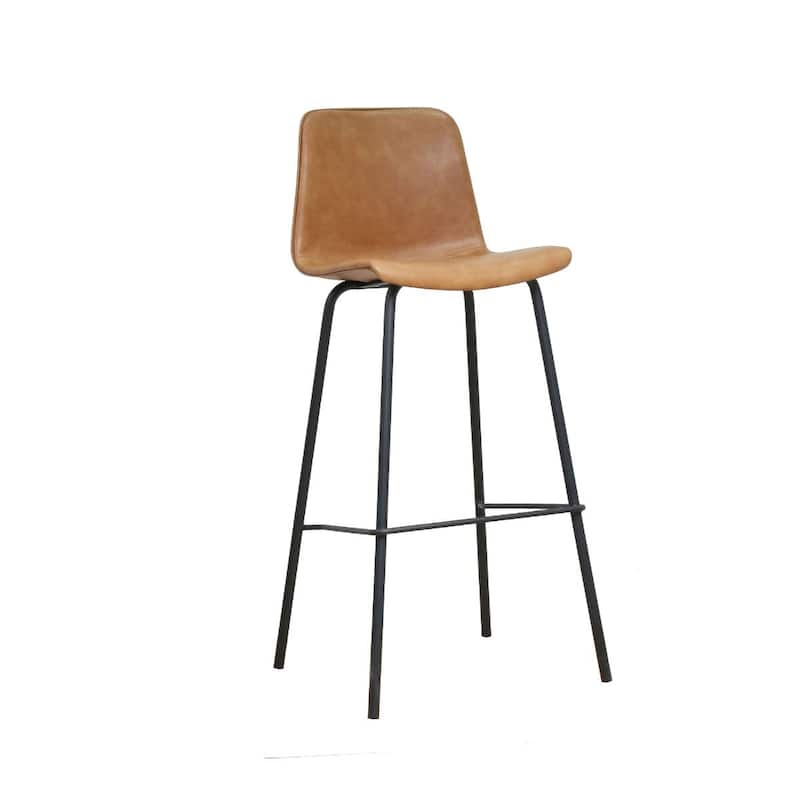 (Set of 2) Erwin Faux Leather Bar & Counter Stool (2 Color Options)