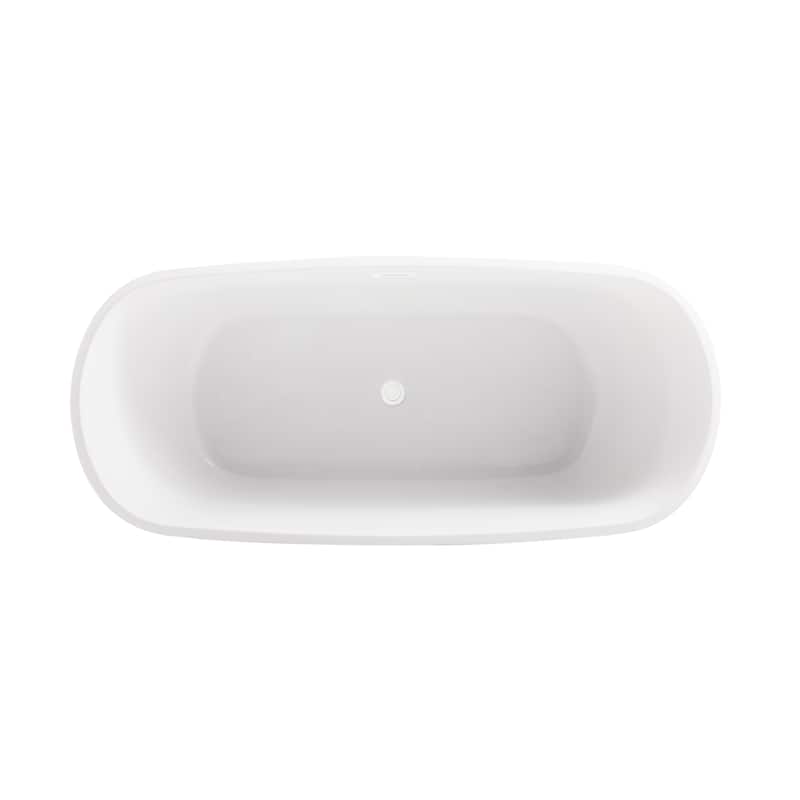 Cameron Soaking Bathtub in Glossy White