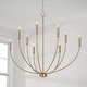 preview thumbnail 2 of 2, Ansley 9-Light Chandelier - 35.25"W x 32.50"H