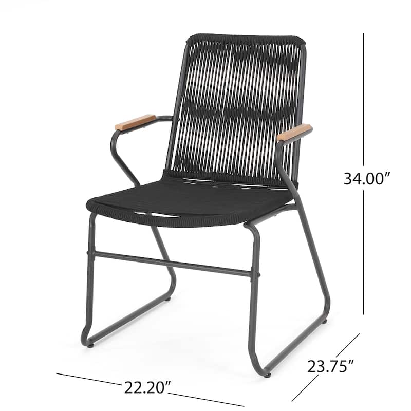 Iron Frame Chair Set of 2