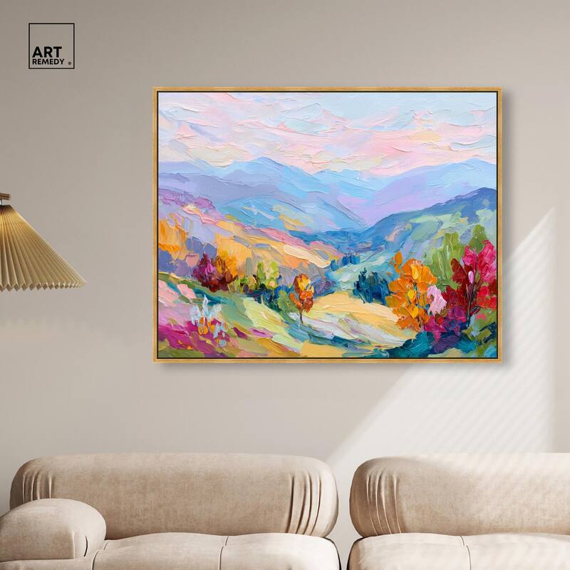 Colorful Valley I Canvas by Art Remedy