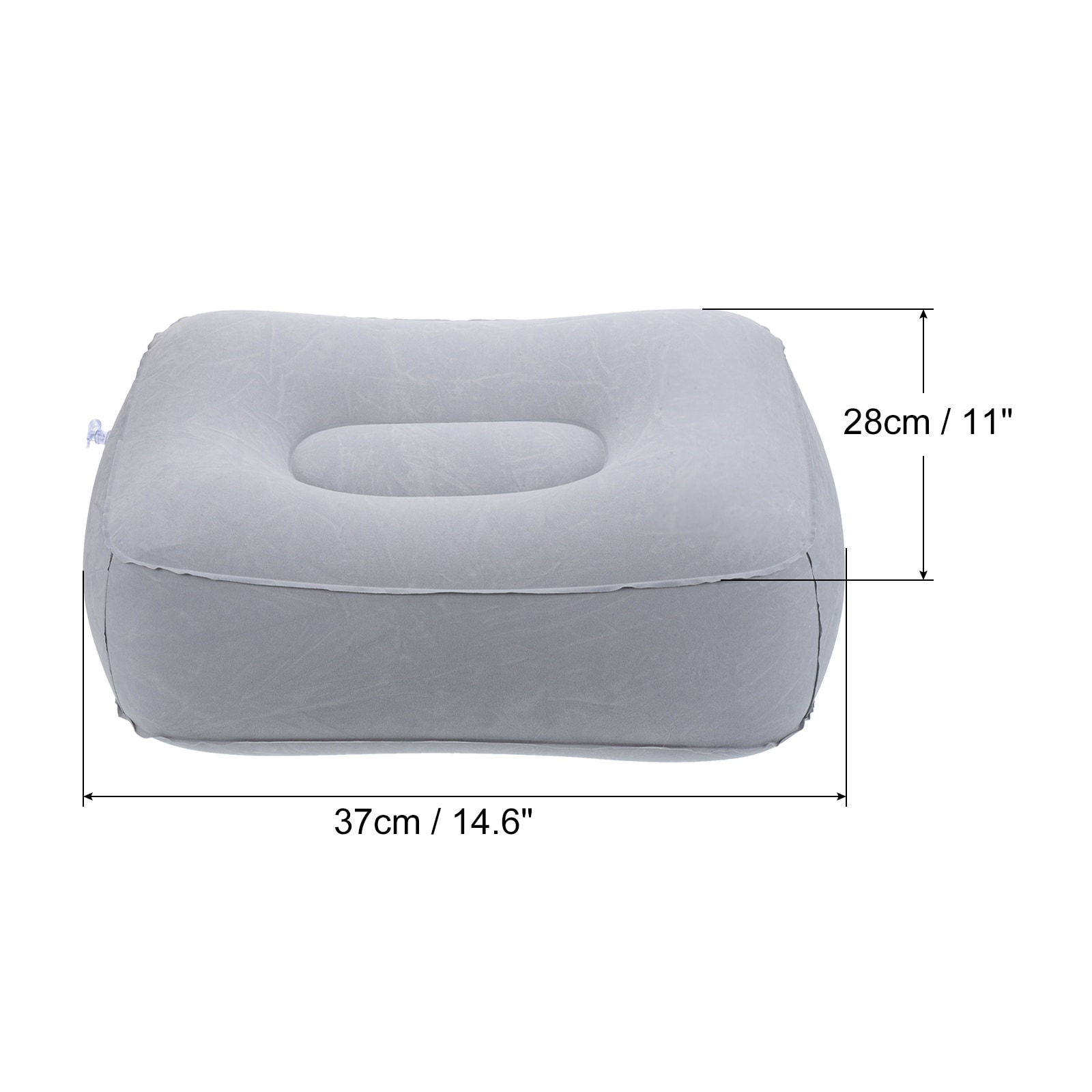 Travel Foot Rest Pillow, Inflatable Foot Rest Mat with Air Pump, Gray - Bed  Bath & Beyond - 37769415