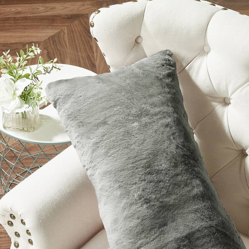 Serenta Heavy Fauxfur Pillow Shell 2 PC Set, NO INSERT