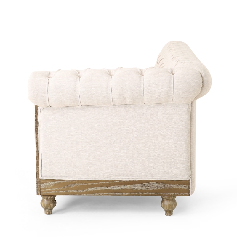 Castalia Chesterfield Tufted 7-seat Sectional Sofa by Christopher Knight Home - 114.00" L x 70.00" W x 31.50" H
